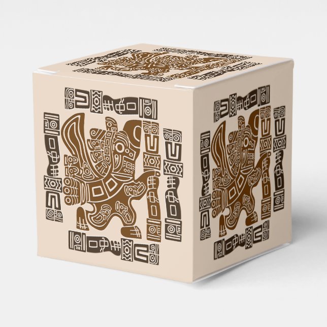 Aztec Eagle Warrior Tribal Alte Kunst Geschenkschachtel (Vorderseite)