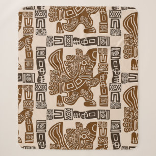 Aztec Eagle Warrior Tribal Alte Kunst Sherpadecke