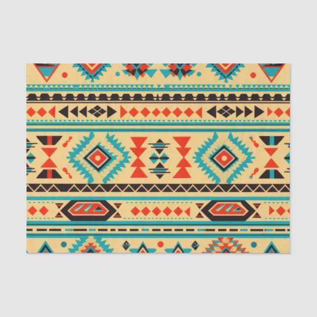 Aztec Elegance Geometric Decoupage Paper Seidenpapier (Vorderseite)