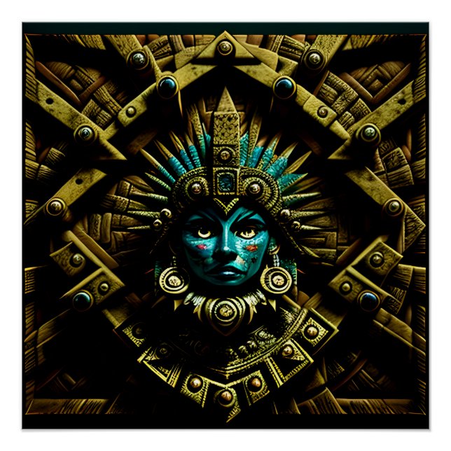 Aztec-Entwurfsmuster Zwei Poster (Vorderseite)