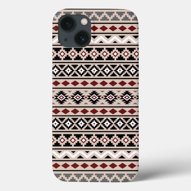 Aztec Essence II Ptn Schwarz-weiß Gray Red Sand Case-Mate iPhone Hülle (Rückseite)