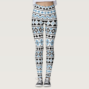 Aztec Essence Muster II Blau Schwarz-weiß Leggings