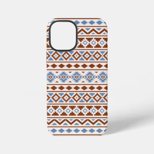 Aztec Essence Muster II Rust Blue Creme iPhone 12 Mini Hülle