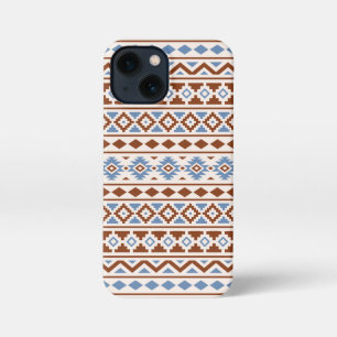 Aztec Essence Muster II Rust Blue Creme iPhone 13 Mini Hülle