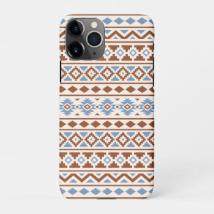 Aztec Essence Muster II Rust Blue Creme iPhone 11Pro Hülle