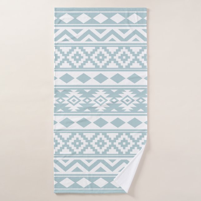 Aztec Essence Ptn III b Canard Oeuf Bleu & Blanc (Serviette de bain)