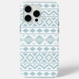 Aztec Essence Ptn III Duck Egg Blue auf Weiß Case-Mate iPhone Hülle