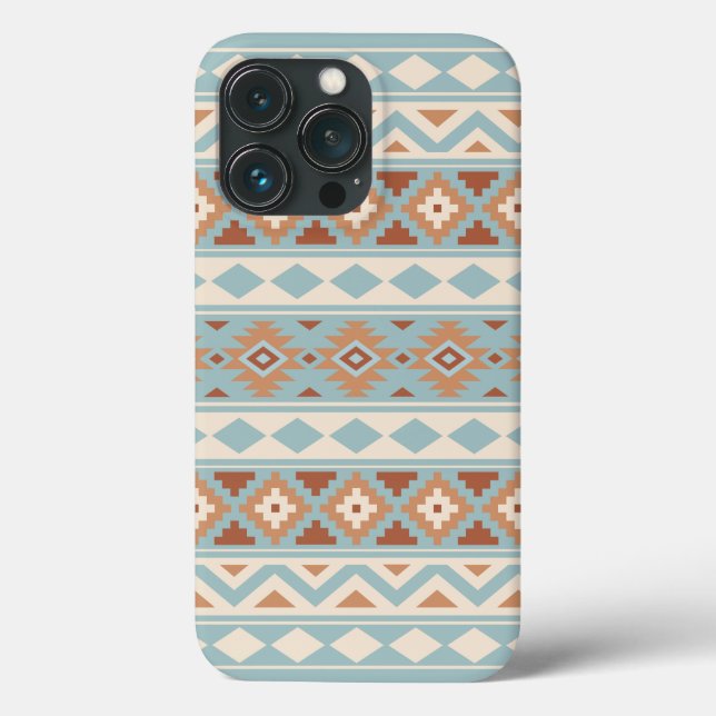 Aztec Essence Ptn IIIb Blue Cream Terracottas Case-Mate iPhone Hülle (Rückseite)