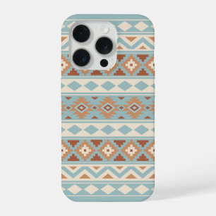 Aztec Essence Ptn IIIb Blue Cream Terracottas iPhone 15 Pro Hülle