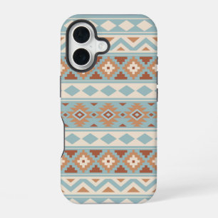 Aztec Essence Ptn IIIb Blue Cream Terracottas iPhone 16 Hülle