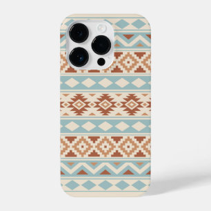 Aztec Essence Ptn IIIb Blue Terracottas Creme iPhone 14 Pro Hülle