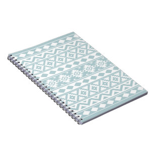 Aztec Essence Ptn IIIb Enteneier Blau & Weiß Notizblock