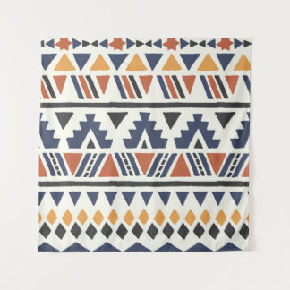 Aztec Ethnic: Handgezeichnet nahtlos Wandteppich