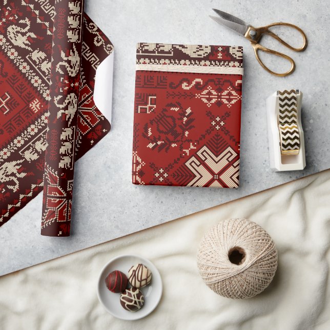 Aztec Ethnic Pattern Geschenkpapier (Kunsthandwerk)