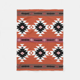 Aztec farbiges geometrisches Muster Fleecedecke