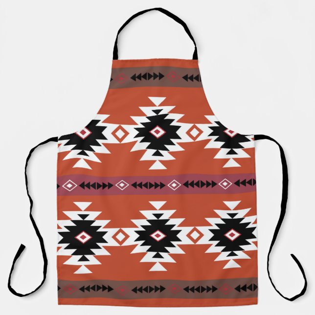 Aztec farbiges geometrisches Muster Schürze (Vorderseite)