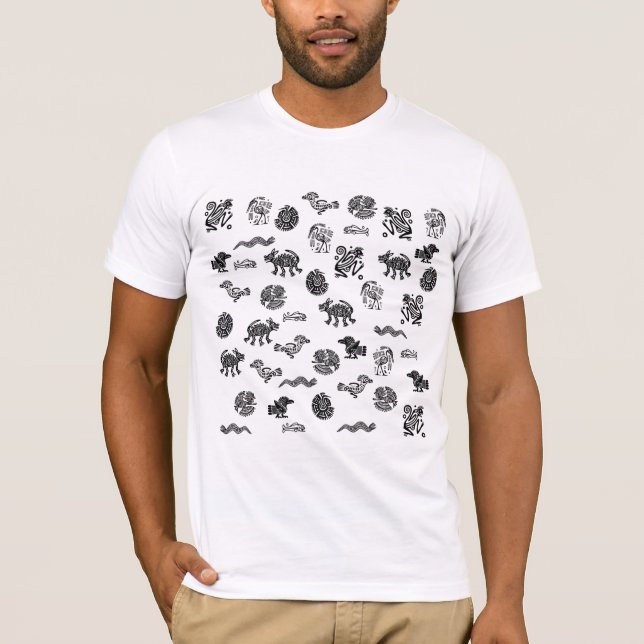 Aztec figures of animals T-Shirt (Vorderseite)