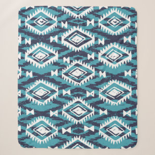 Aztec Geometric Tribal Navajo Print Sherpadecke