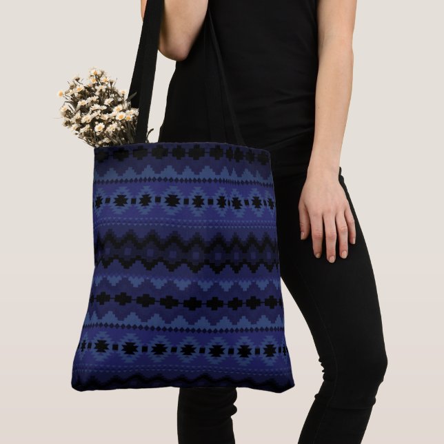 Aztec Geometrics - Blau Tasche (Von Nahem)