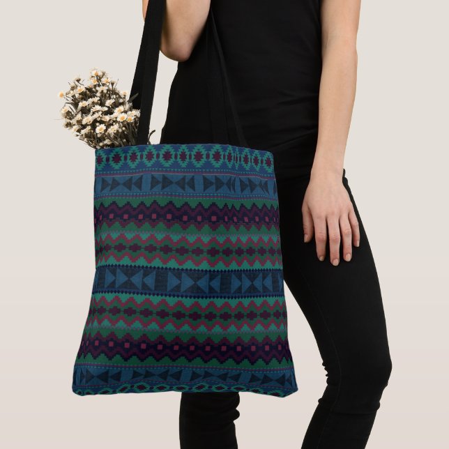 Aztec Geometrics - mehrfarbig Tasche (Von Nahem)