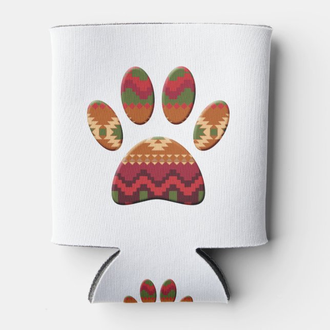 Aztec geometrisches Muster Art Dog Print Dosenkühler (Vorderseite)