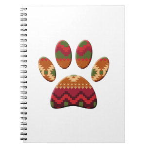Aztec geometrisches Muster Art Dog Print Notizblock