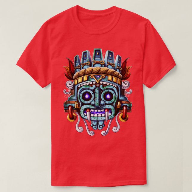 Aztec God Tlaloc T-Shirt (Design vorne)
