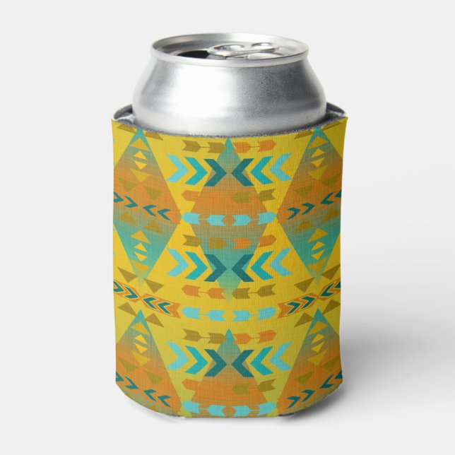 Aztec Gold, Aqua-Muster können kühler werden Dosenkühler (Kanne Vorderseite)