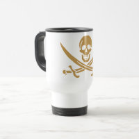 Aztec Gold Skull & Cutlass Pirate Calico Jack