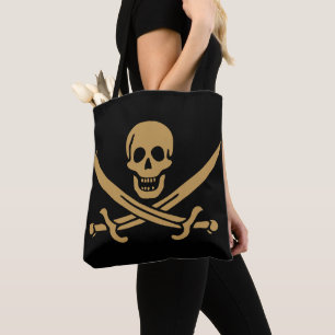 Aztec Gold Skull & Cutlass Pirate Calico Jack Tasche