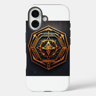 Aztec Hexagon iPhone 16 Hülle