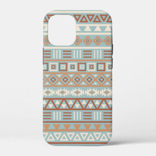 Aztec Influenza Pattern Blaue Creme Terracottas Case-Mate iPhone Hülle