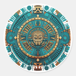 Aztec, Inka und Maya-Antike Runder Aufkleber