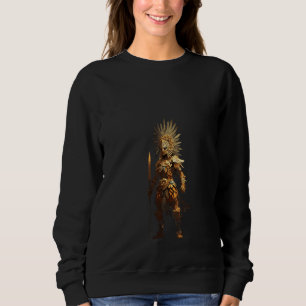 Aztec Jaguar Warrior Native Mexican Mythology Men Sweatshirt