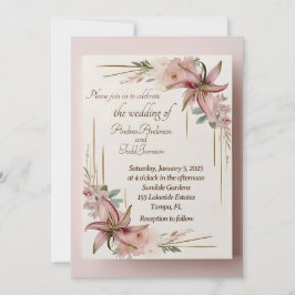 Aztec Lilly Einladung