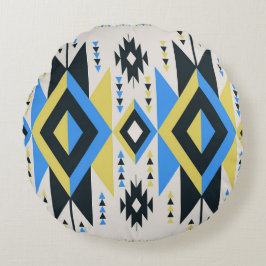 Aztec-Links Rundes Kissen