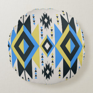 Aztec-Links Rundes Kissen