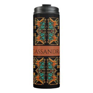Aztec Mandala Personalisiert Thermosbecher