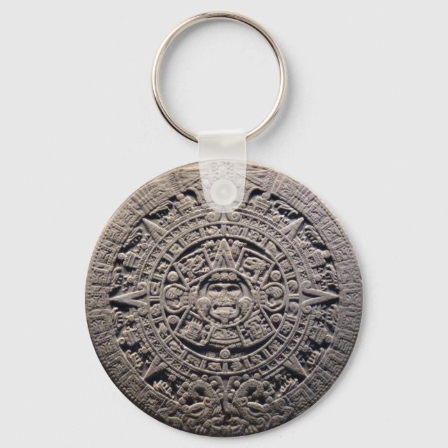 Aztec MAYAN CALENDAR Stone - 21. Dezember 2012 Schlüsselanhänger (Vorderseite)
