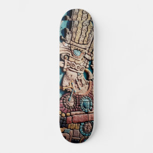Aztec Mayan priest Skate board design Skateboard