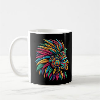 Aztec Mayan Warrior-Profil Kaffeetasse