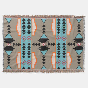 Aztec Mexican Geometric Pattern Decke