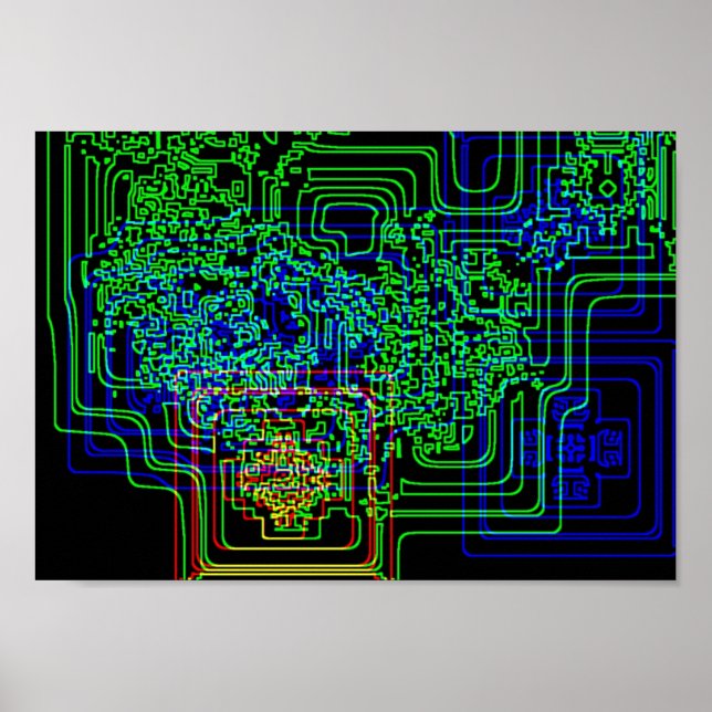 Aztec Microchip Poster (Vorne)