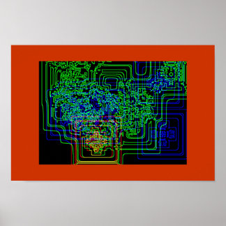 Aztec Mikrochip Poster