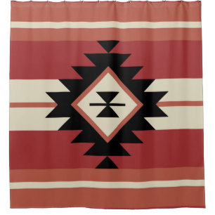 Aztec-Muster Duschvorhang