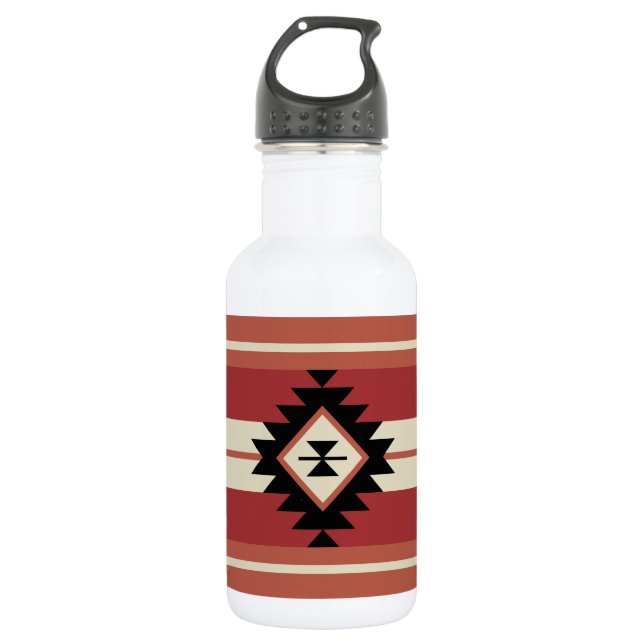 Aztec-Muster Edelstahlflasche (Vorderseite)
