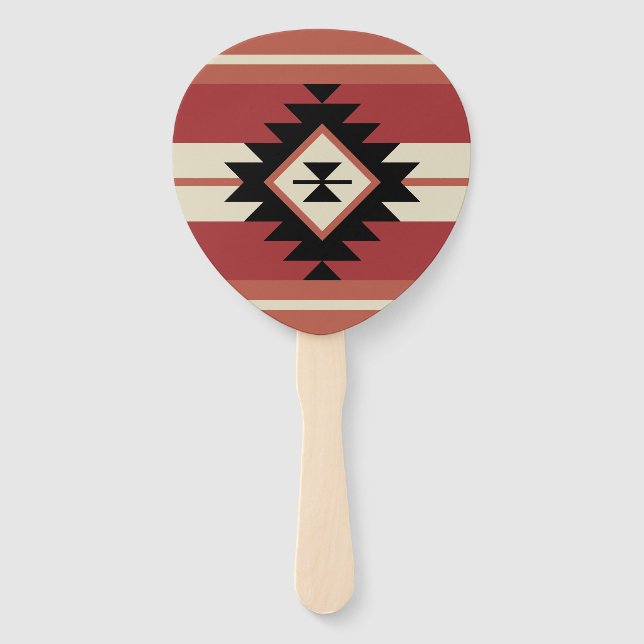 Aztec-Muster Fächer (Rückseite)