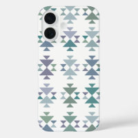 Aztec-Muster für das blaugrüne geometrische Dreiec