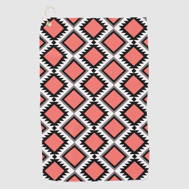 Aztec-Muster Golfhandtuch (Vorderseite)