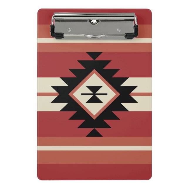 Aztec-Muster Mini Klemmbrett (Vorderseite)